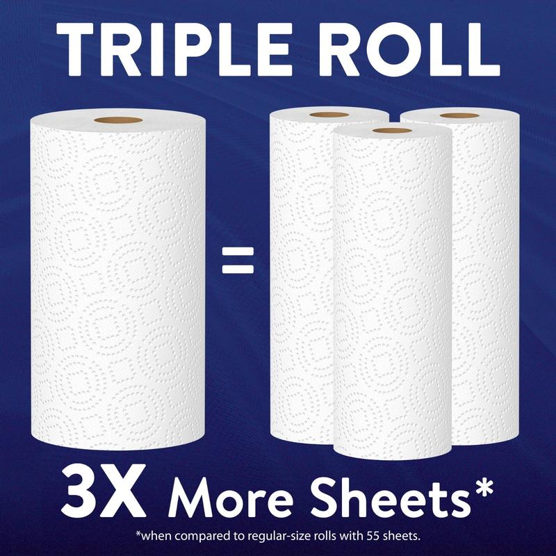 Great Value Ultra Strong Paper Towels, White, 6 Triple Rolls