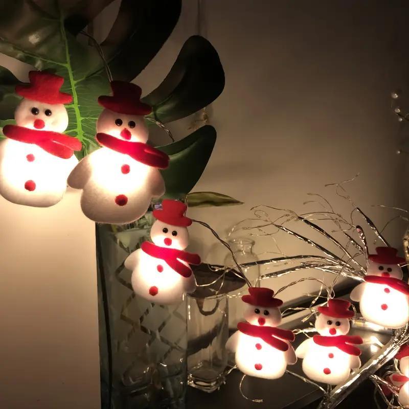 Christmas Design LED Light String, 1 Count Christmas Battery Powered Fairy Lights Decorations Supplies, Decorative Light for Home Party Festival, Home Decor