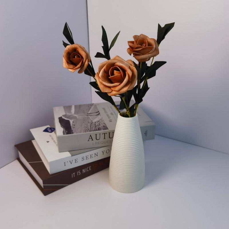 Ceramic Vase without Flower, 1 Count Modern Simple Flower Arrangement Vase, Decorative Vase for Home Living Room Bedroom Dining Room