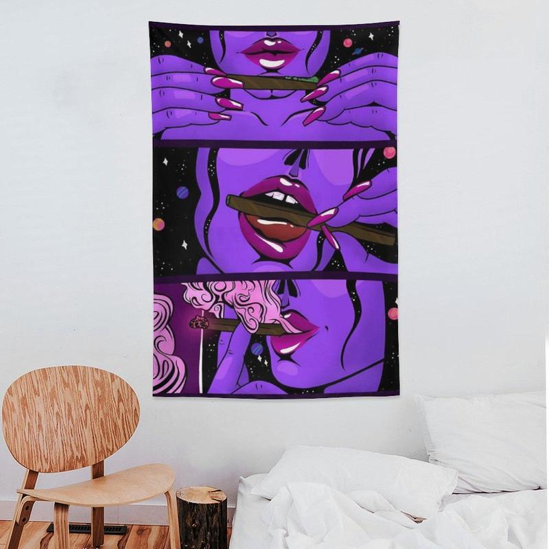 Cool Girl Art Mysterious Design Tapestry for Home Decor, 1 Count Wall Hanging Blanket for Mean Girls Decorations, Wall Backdrop Decoration for Bedroom Dormitory