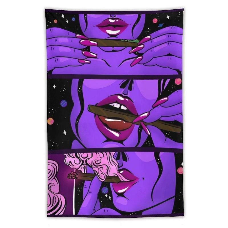 Cool Girl Art Mysterious Design Tapestry for Home Decor, 1 Count Wall Hanging Blanket for Mean Girls Decorations, Wall Backdrop Decoration for Bedroom Dormitory