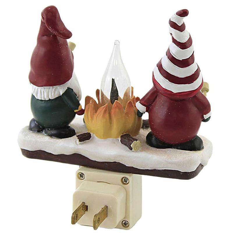 Stove & Gnome Design Night Light, 1 Count Creative Plug Charging Christmas Themed Ornament, Decorative Night Light for Home Bedroom Living Room