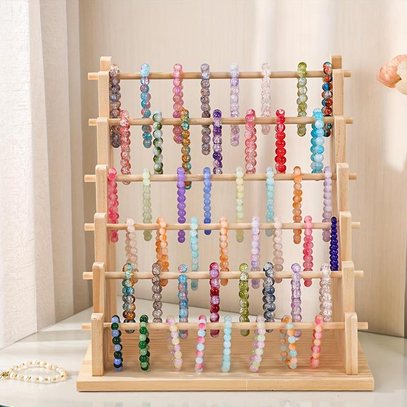 Wooden Multi-layer Jewelry Storage Box, Large Capacity Jewelry Organizer, Jewelry Display Stand, Home Organizer for Necklace, Bracelet