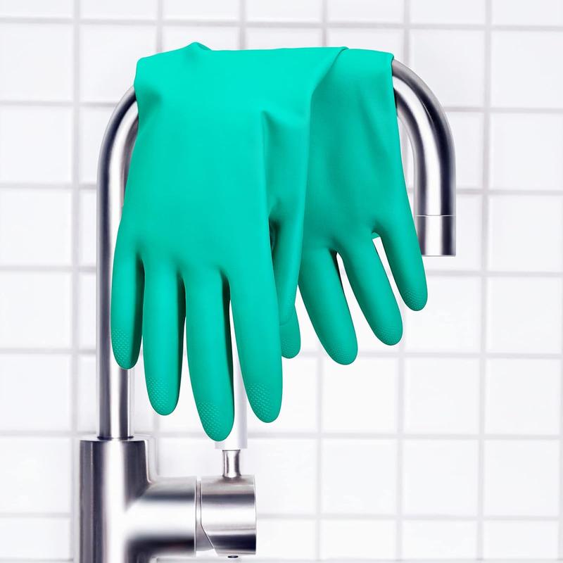 Nitrile Gloves, Latex Rubber Free, 1 Pair Large Cleaning