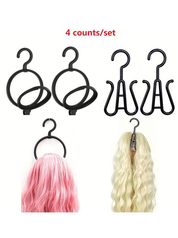 Wig Storage Rack, 4pcs set Wig Storage Hook, Hair Salon Tools & Accessories for Professional Use, Round Hair Storage Hook