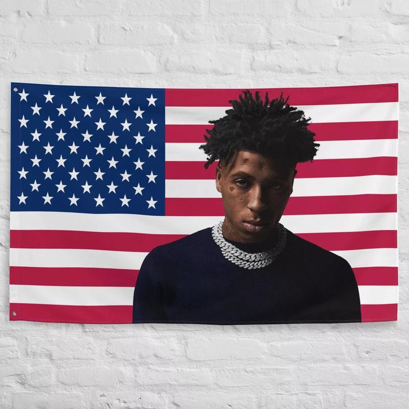 NBA YoungBoy American Flag - 3x5ft USA Flag Tapestry for Wall hanging, College Dorm, Living Room, Bed Room, Home Decor-f14