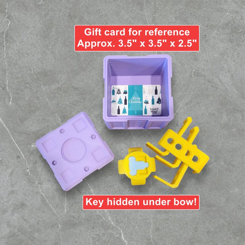 Annoying Gift Box - 20 Bolt Version - Key Hidden Under Bow - Many Colors! - Perfect for Christmas, Birthday, or Anniversary