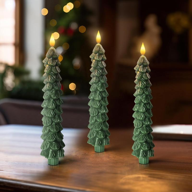 Christmas 2024 ornament Christmas Decoration Tree Candles Christmas Tree Candles For Gift  Light with Remote