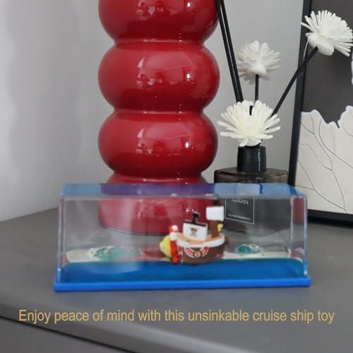 Unsinkable Boat in a Box | Fluid Drift Bottle & Model Decoration | Cute Car Ornaments & Home Decor Gift | Unique Car Accessories