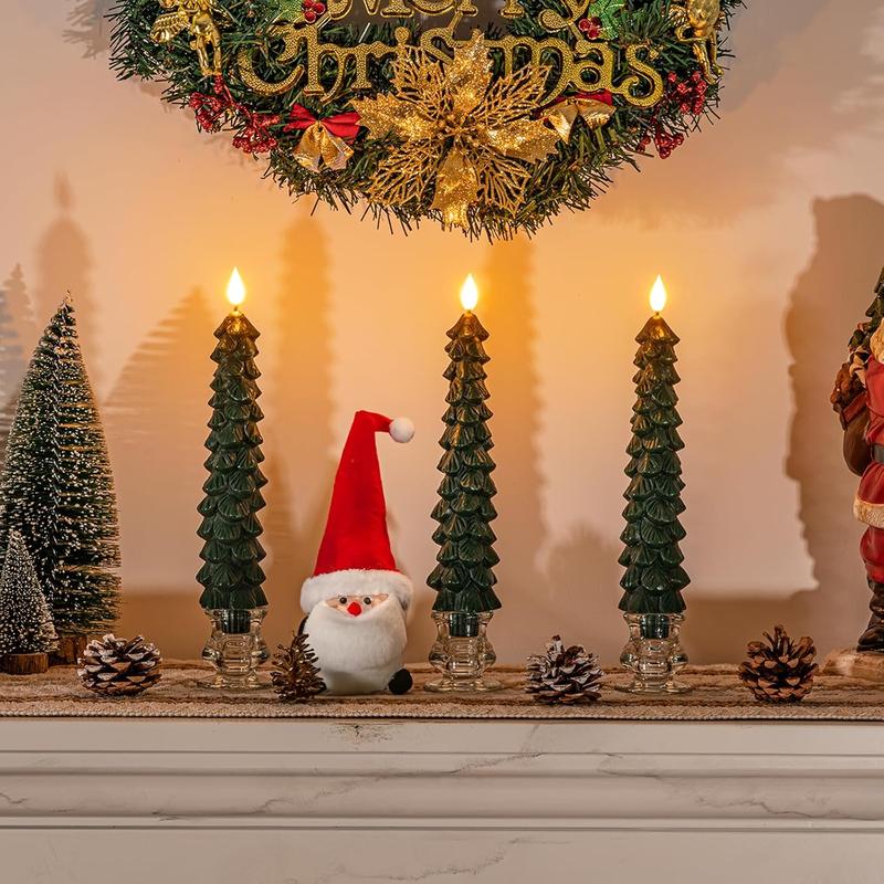 Christmas 2024 ornament Christmas Decoration Tree Candles Christmas Tree Candles For Gift  Light with Remote