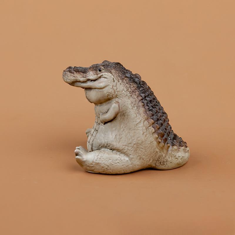 Cute Mini Alligator Figurine, Resin Ornament, Desktop Decoration for Home Office, Home Decor Supplies, Gift for Friend & Family