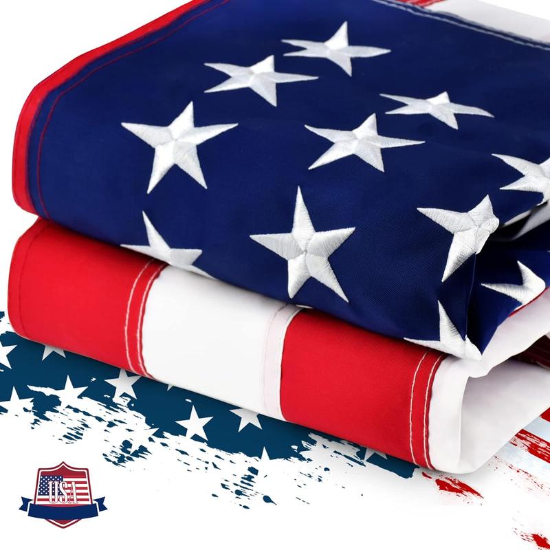 100% Made in USA American Flags 3x5 Ft Outside,American Flag Outdoor Heavy Duty,Us Flag 3x5 Longest Lasting Usa Flag, Built For Outdoor Use,(100% In Usa) Banners