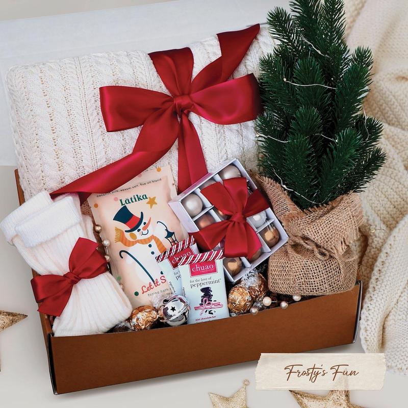 Hug in a Box, Holiday Care Package for Women, Winter Self Care Gift Box, Christmas Gift Box, Birthday Gift Basket, Thanksgiving Gift | Trendy Giftbox, Christmas Giftbox