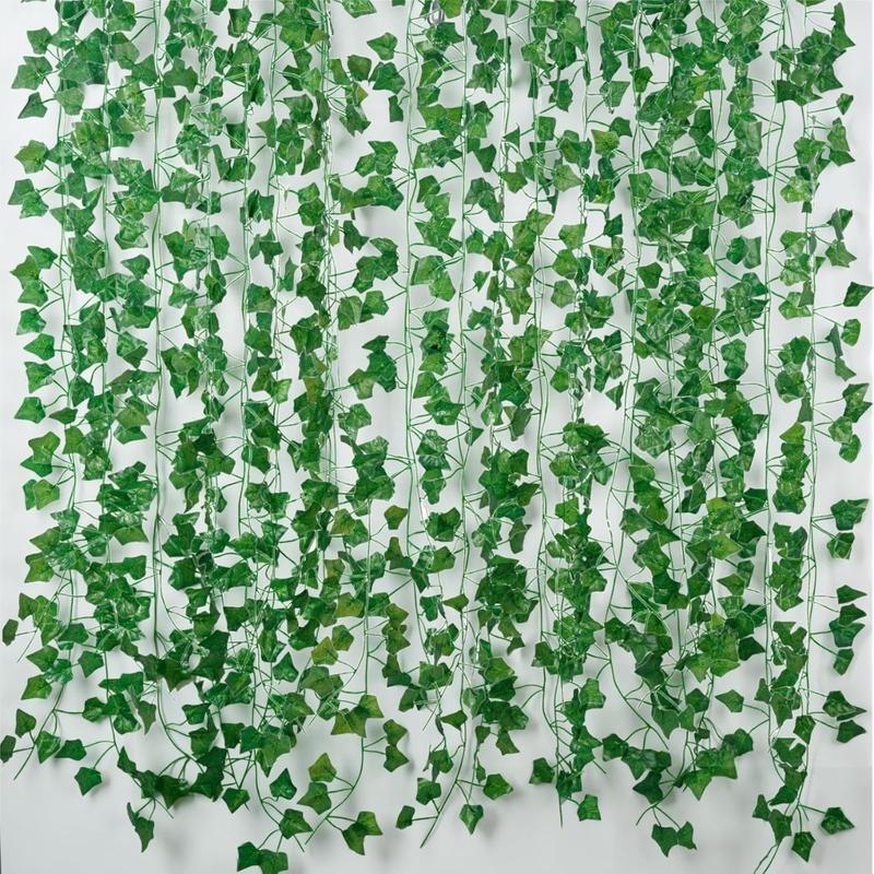 Fake Vines for Room Decor(12 Pack 84 Feet) Aesthetic Artificial Plant Ivy Leaves Hanging Greenery Garlands