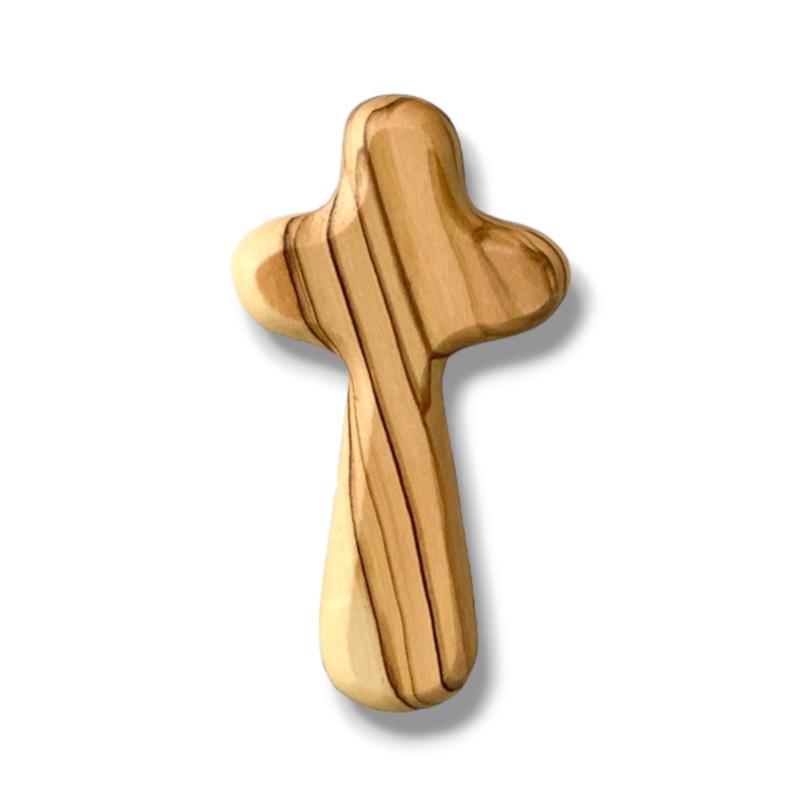 Olive Wood Comfort Cross from the Holy Land