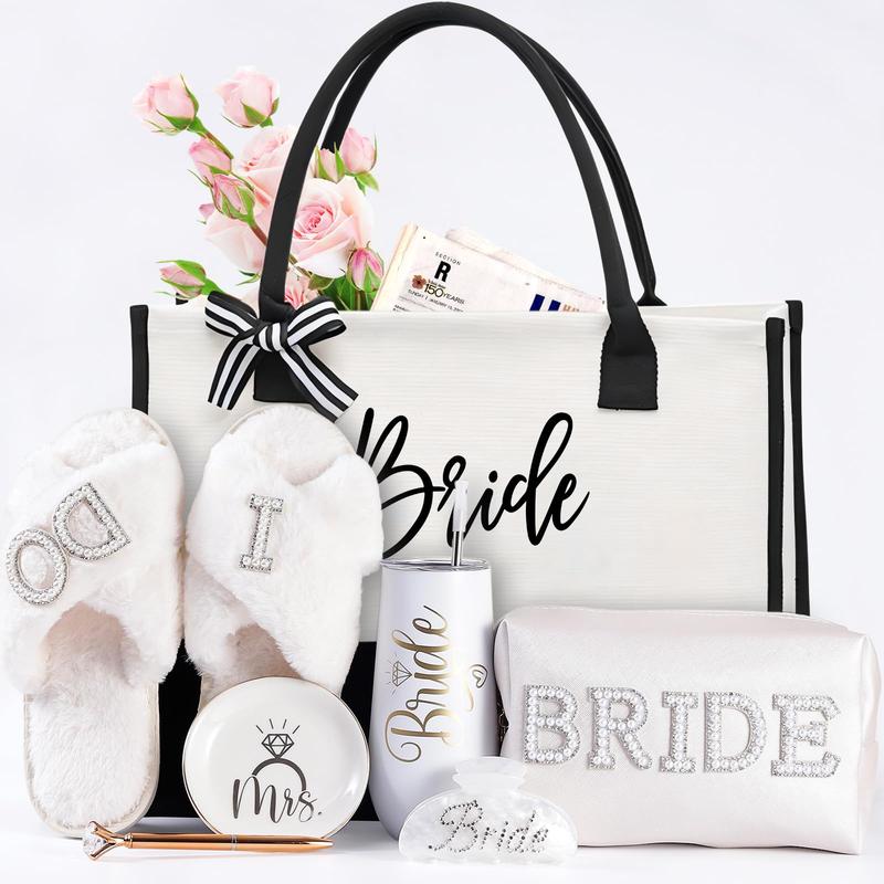 7-Piece Bridal Shower Gift Set-Wedding Gifts for Bride To Be,Bachelorette Party Gifts for Women Bride,Future Mrs,Bride Gifts Set