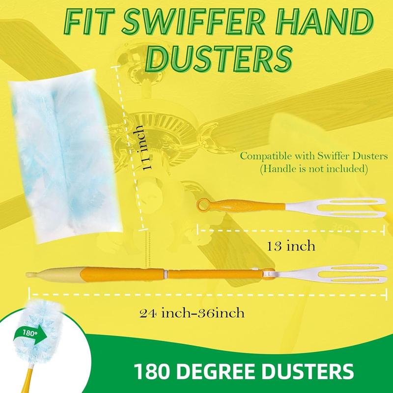 30 Count Duster Refills,Static Dust Removal Brush Disposable Replacement  Compatible with Swiffer Duster Refills for Dusting Electronics,Furniture,Blinds,Ceiling Fans