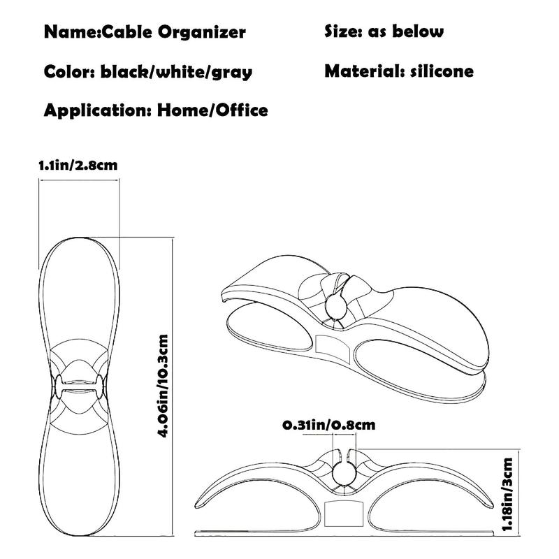 Kitchen Appliance Cord Winder, 4pcs Cord Organizer for Appliances, Cord Holder Cable Organizer for Home Kitchen