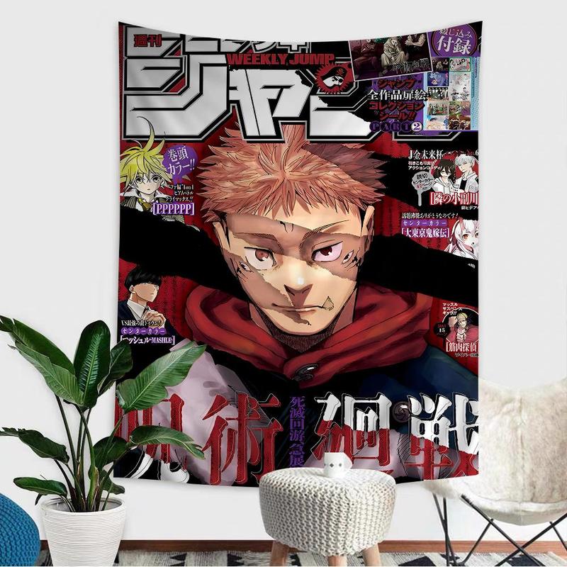 Jujutsu Kaisen Anime Hippie Wall Hanging Tapestries for Living Room Home Dorm Decor Art Home Decor