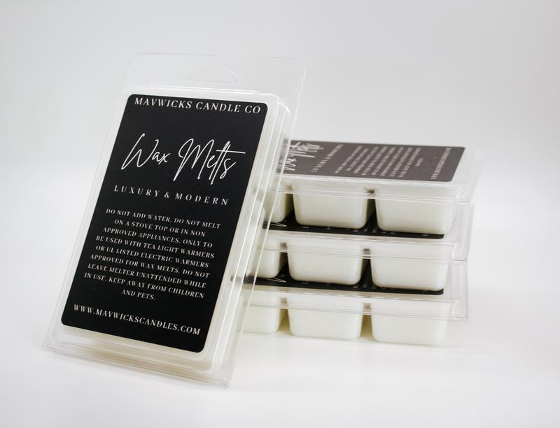 Pure and Clean Soy Blend Wax Melts Candle Decor with 8 Scents including Mahogany Teakwood and White Birch Aroma Scented