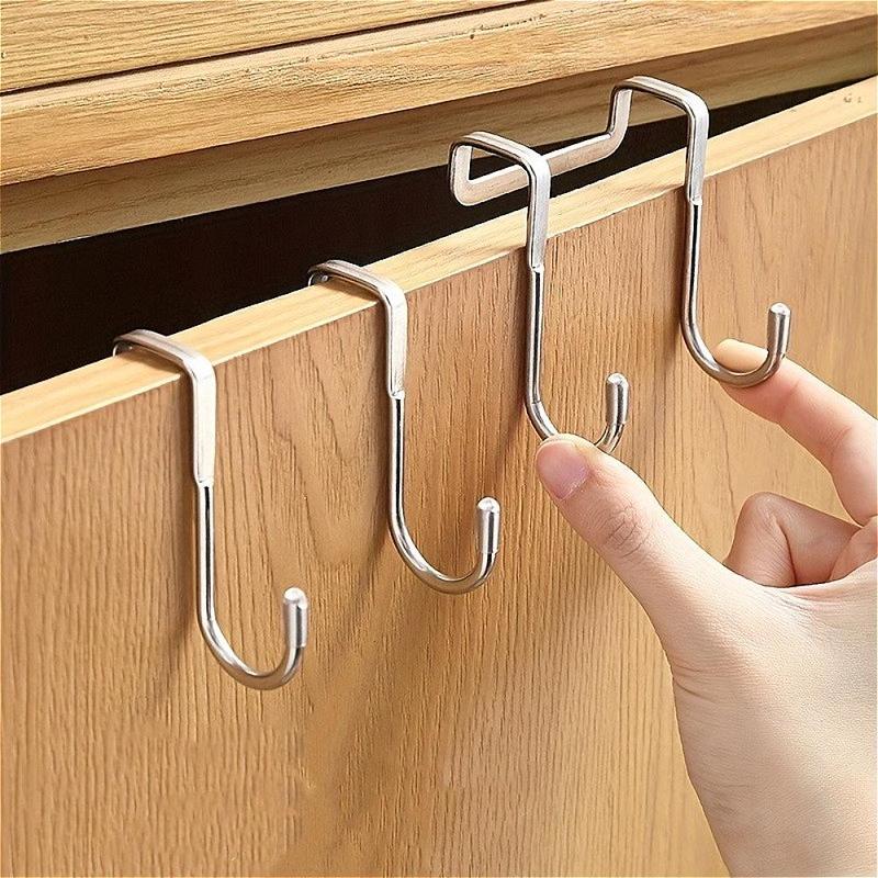 S-shaped Double Hook, 2 Counts Durable and Rust-resistant Hook, Space-saving Quick Installation Hook for Home, Office, Garden