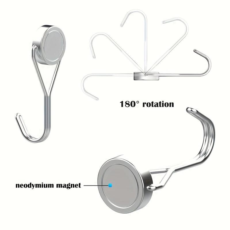 Magnetic Hook, 4 7 11pcs Durable Magnetic Hook, Strong Magnetic Hooks for Hanging, Refrigerator, Kitchen, Locker, Door