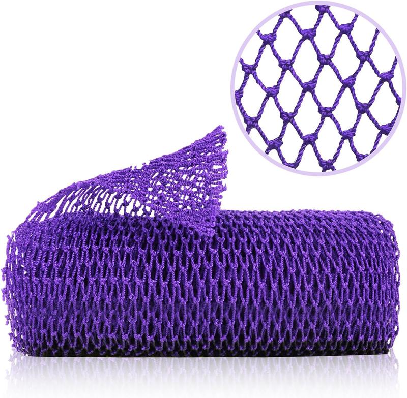 Net Sponge, Authentic   Scrubber for Bath and Shower, Multiple Textures with Gentle Deep  and Rich Lather for All  (Purple)