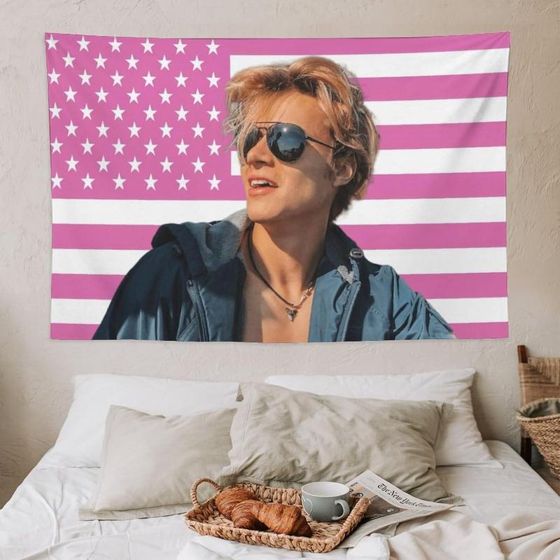 JJ Maybank Star Idol Wall Art Tapestry Merch Fun Background Party Decoration Bright Suitable For College Dormitory Bedroom Outdoor Art Jj Art Maybank Birthday Gift