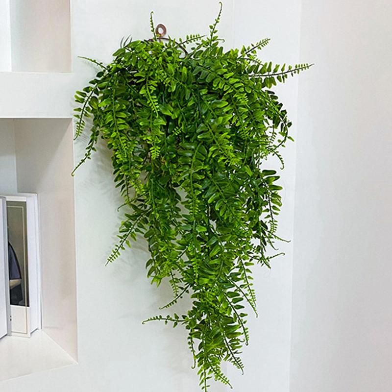 Artificial Wall Hanging Vine Ornaments, 1 Count Modern Simple Realistic Faux Hanging Plant, Fake Indoor Plants Ornaments, Simulated Moss Plant