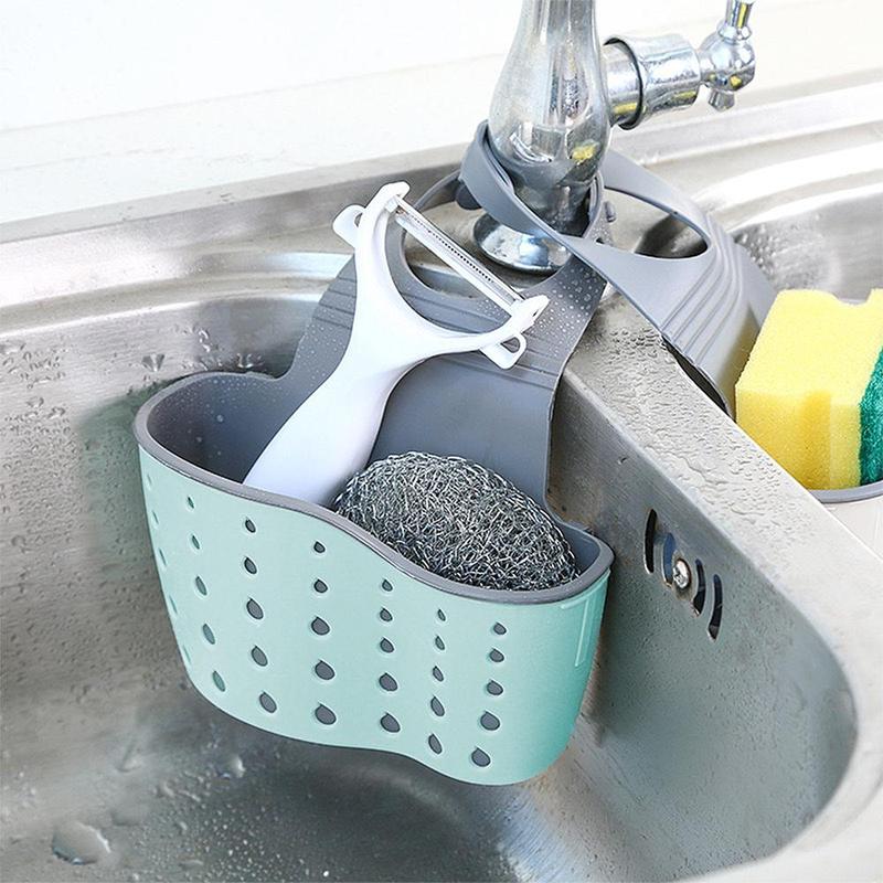 Sink Drain Basket, Sink Sponge Holder, Kitchen Sink Storage Rack, Kitchen Sink Organizer, Kitchen Accessories, Home Organizer