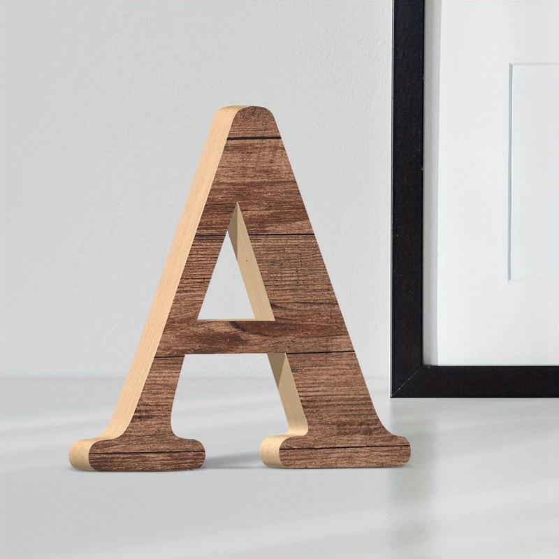 Custom Wooden Decorative Letters-26 One Capital Letters, Suitable for Home, Office Or Cafe Display Decorative Letters