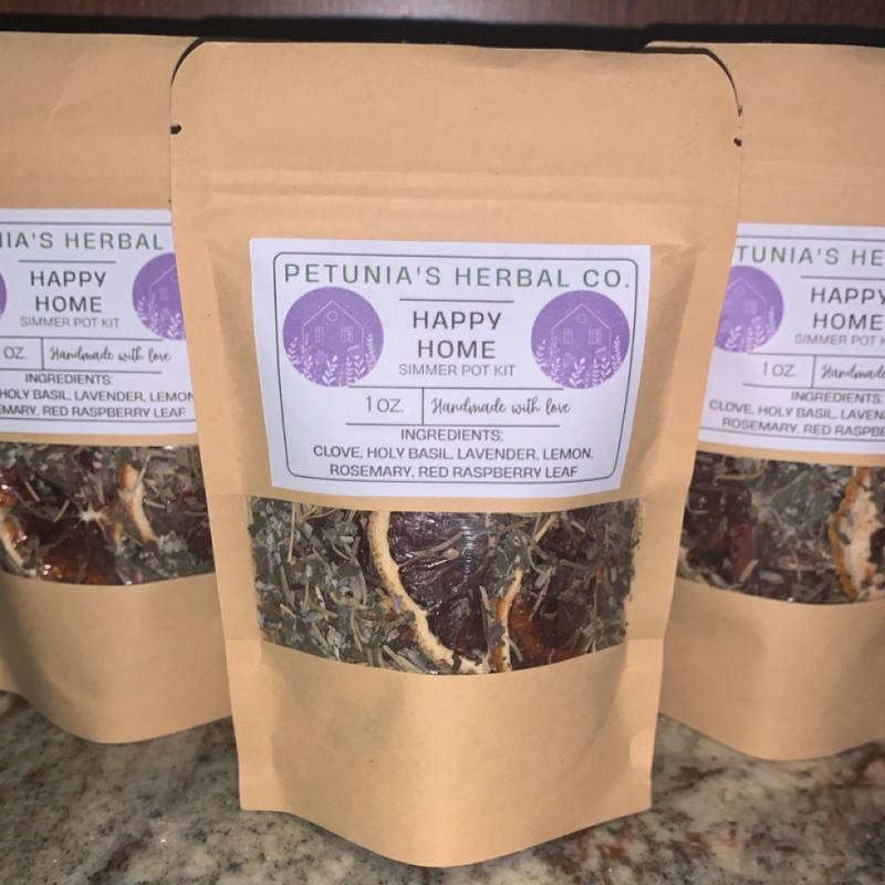 Happy Home Simmer Pot Mix | Herbal Simmer Pot Kit | Organic Stovetop Potpourri | Christmas Gift, Gift Ideas | Non-Toxic Aroma | Room Freshener pots simmer pot