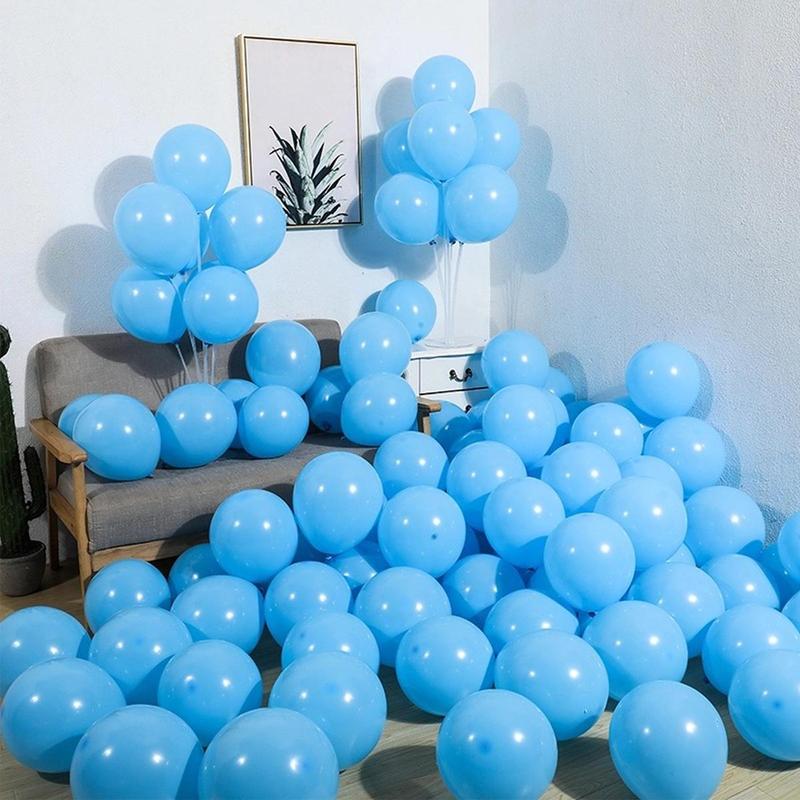 Solid Color Balloon, 50pcs Party Balloons, Atmosphere Scene Layout Decoration Supplies for Wedding Party Anniversary Festival