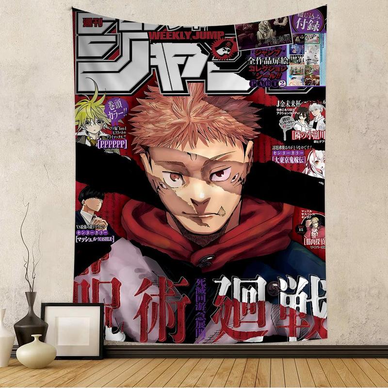 Jujutsu Kaisen Anime Hippie Wall Hanging Tapestries for Living Room Home Dorm Decor Art Home Decor