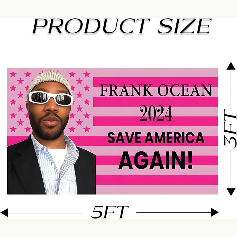 2024 FRANK OCEAN SAVE AMERICA AGAIN Flag 3x5ft funny flag with brass grommets suitable for room, bedroom, outdoor, party, college dorm decoration flag wall decoration banner