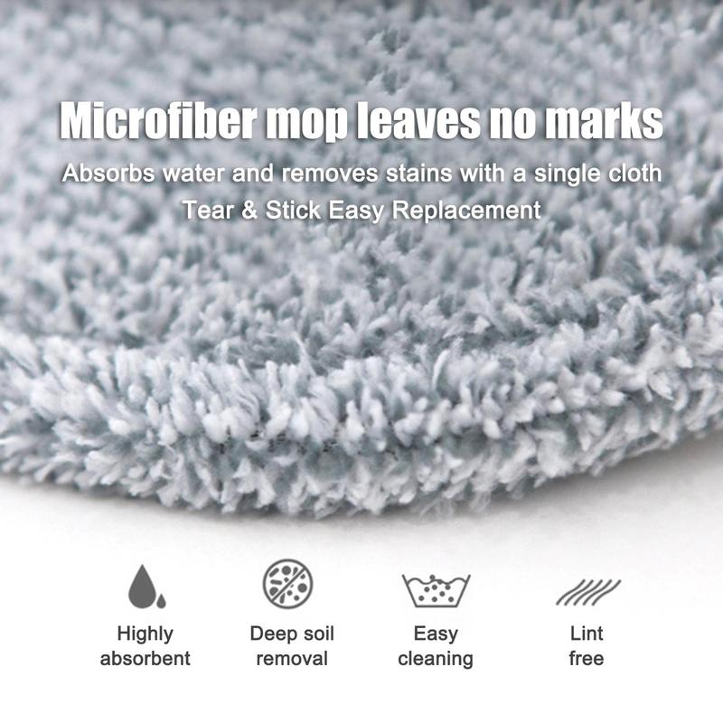 Microfiber Mop Pad Refill for Square Mop and and Bucket, Fits All Square Mop Heads Measuring 9 x 9 inches, Machine Washable up to 100x, 4 8 pcs