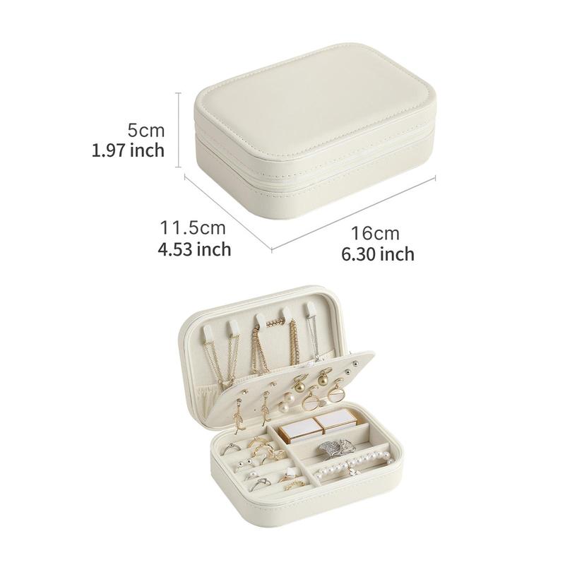 Jewelry Storage Box, Large Capacity Jewelry Storage Case for Rings Earrings Necklaces Bracelets, Jewelry Organizer for Home Outdoor Travel, Gift for Women