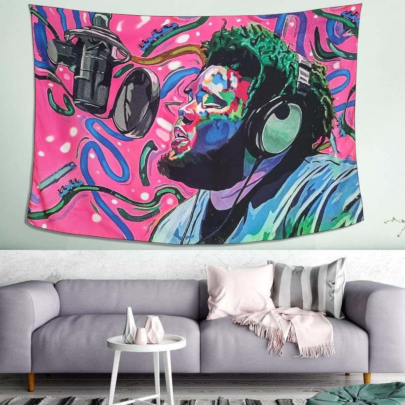 Rod Rapper Wave Singer Tapestry Home Decor Wall Art for Dorm Bedroom