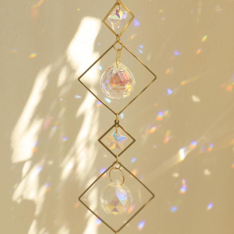 Sun Catcher Hanging Decor, 1 Count Modern Hanging Ornament, Hanging Decor for Home Garden Party Wedding, Home Decor Ideas