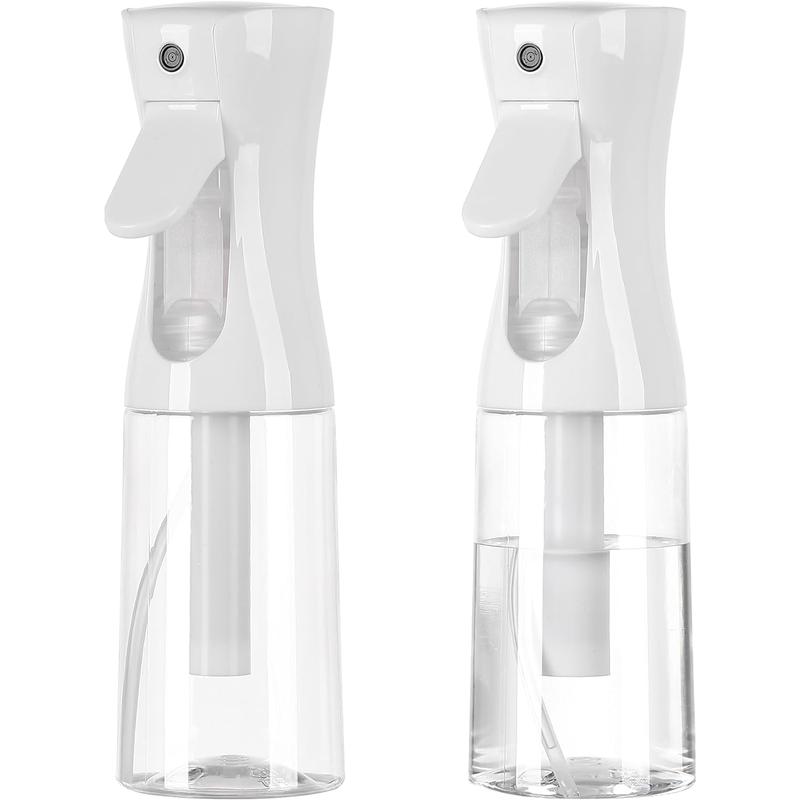 2 Pack Clear Multifunctional Water Spray Bottle, (200ml 6.8oz 2Pack) Styler Spray Bottle, Clean Ultra Fine Continuous Mist Household Pet Compression    Plastic  Hand