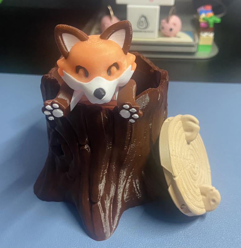 Articulated Fox figurines Decor Shelf- Desk Buddy