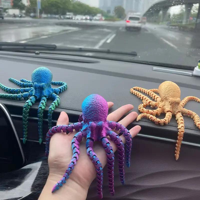 3D Printed Octopus Design Ornament, Creative Desktop Decoration, Home Decor for Living Room Bedroom Office, Gift for Friend & Family