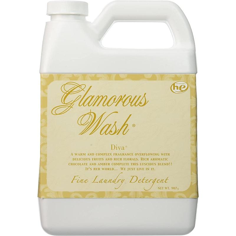 Glam Wash Laundry Detergent, Diva 907g, Liquid, 32 FL Oz (0.95L) HE Safe