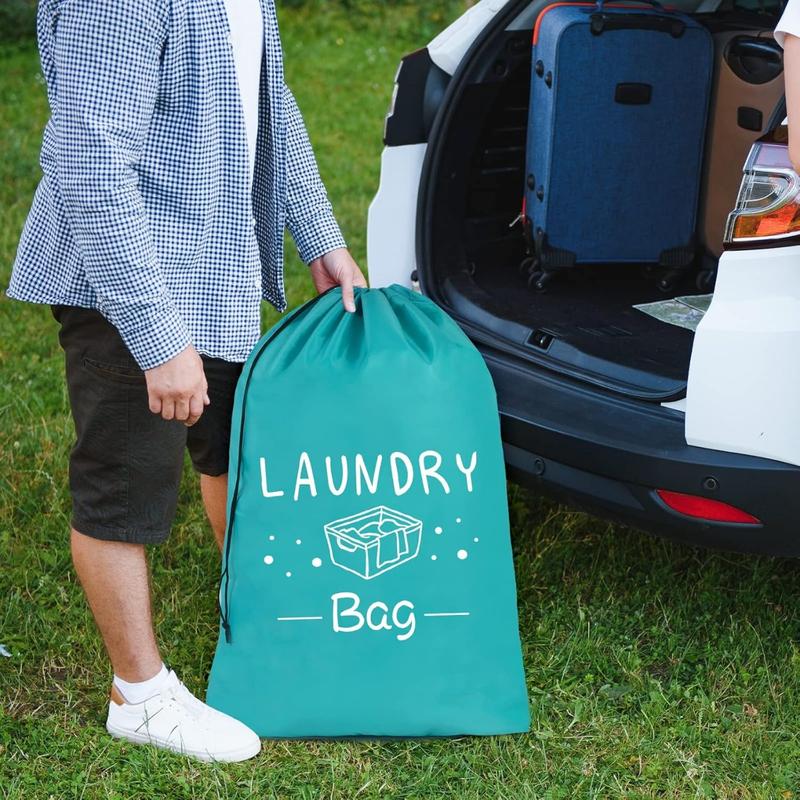 2 Pack Large Travel Laundry Bag, Dirty Clothes Organizer with Drawstring,Heavy Duty Travel Laundry Bags,Easy Fit a Laundry Hamper Travel Essentials