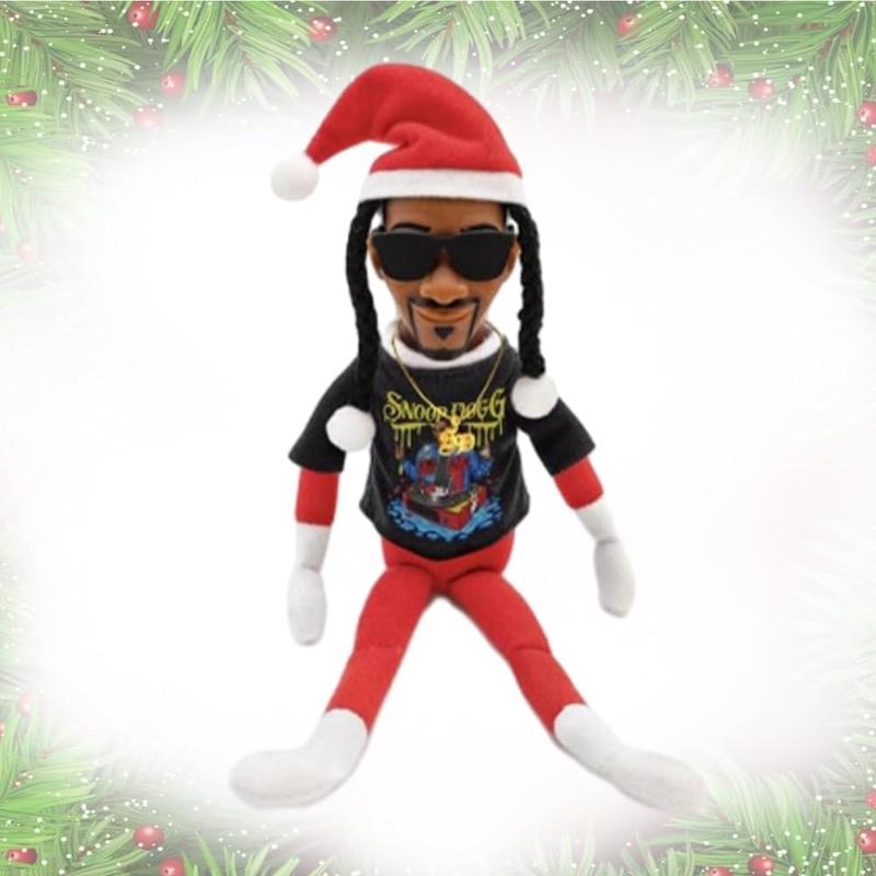 Snoop on a Stoop Christmas Elf Doll on The Shelf,Christmas Red Plush Figurine,Plush Figure Toys, Small Christmas Dolls Plush Toys Shelf Decor,Christmas Car Decoration