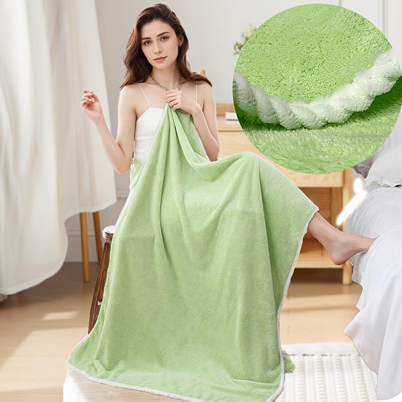 Luxury Polyester Bath Towels - Modern Weave Rectangular Towels, Super Soft Space Theme, Solid Pattern, Extra Large Size and Super Absorbent - 400g m