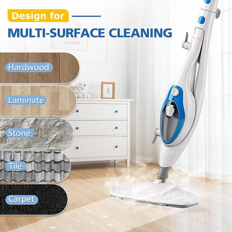 6 Pack Replacement Steam Mop Pads Compatible for PurSteam ThermaPro 10-in-1