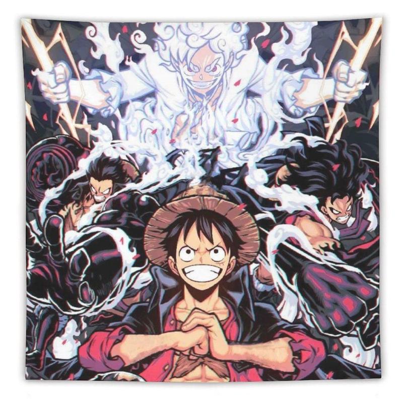 Anime ONE PIECE Tapestry, Wall Art Hanging Decor Tapestry 60x60 Inch, Living Room Room Decoration Tapestry Dormitory.