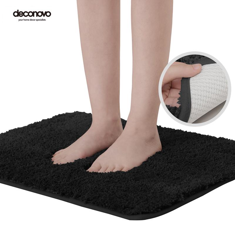 Deconovo Mat for Bathroom, Shower, Doorway and Bed - Floors Protective Decorative TPR Rubber Backing with Absorbent Soft Plush Rugs