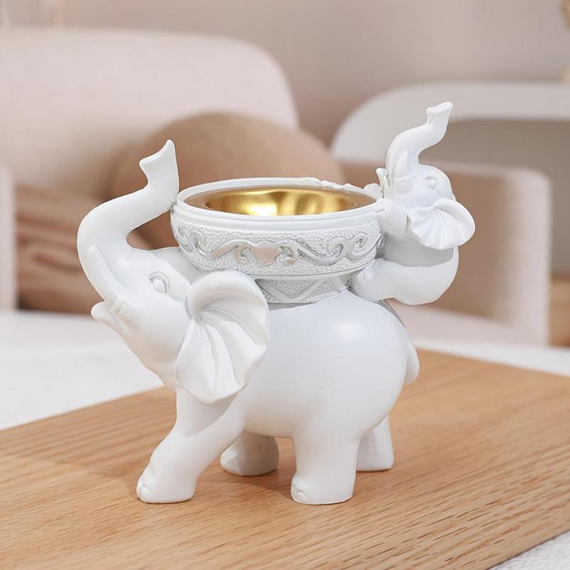 Elephant Design Incense Burner, 1 Count Creative Cute Elephant Design Incense Holder, Desktop Decorative Ornament for Home Office, Home Decor